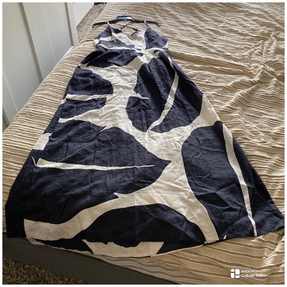 Anthropologie Feuilles The Odells Linen Maxi Dress Size XL - Picture 12 of 16